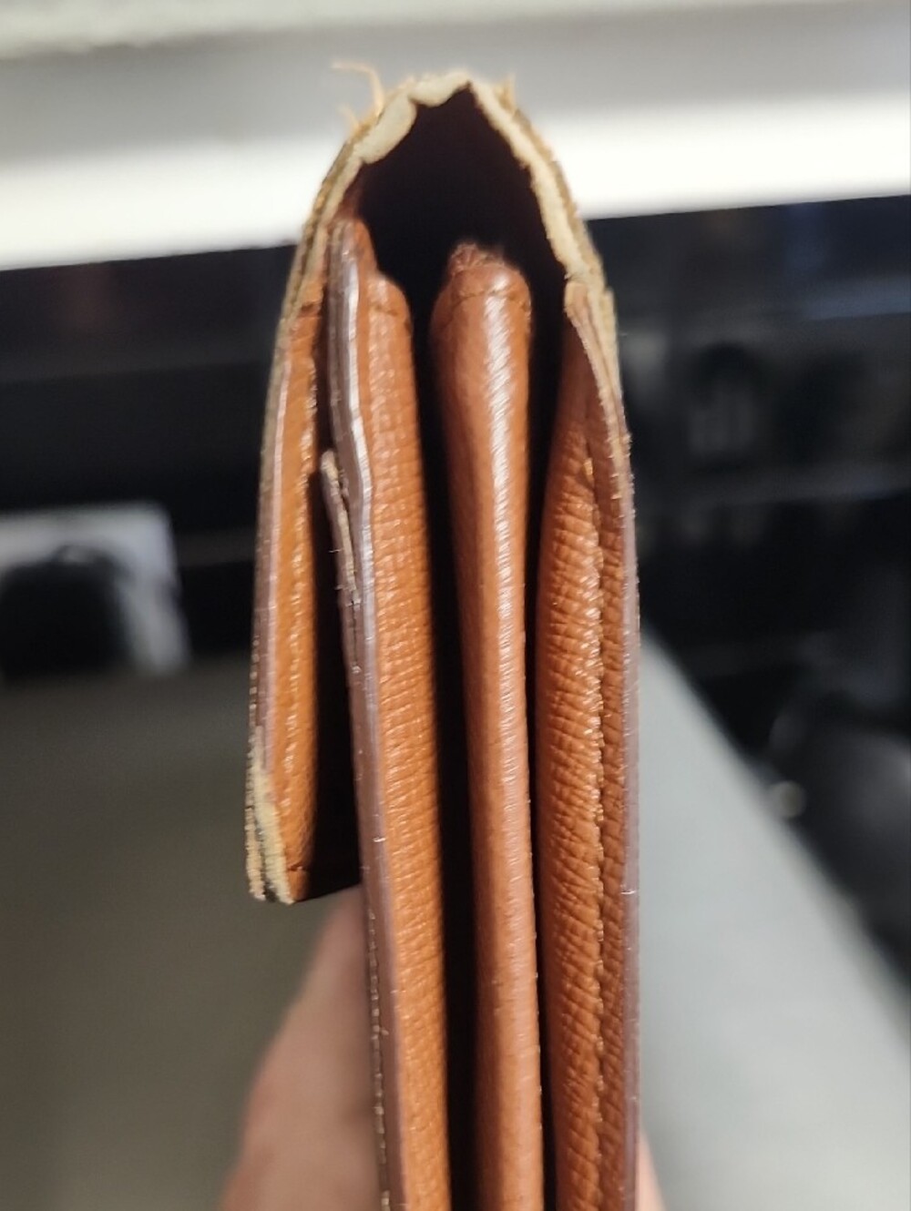 Louis Vuitton Monogram Folded Wallet in Brown and Gold - Picture 5 of 9